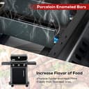 7636 Flavorizer Bars,Heat Diffuser,Heat Plate,38.8 cm for Weber Spirit 300 Series Accessories, Spare Parts for Spirit E310 S310 E320 S320 E330 S330 Gas Grills with Front-Mounted Control Panels. - 5