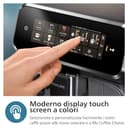 Philips Serie 3300 Macchina da caffè automatica - 6 tipi di bevande, Display touch screen a colori, LatteGo, SilentBrew, Macinacaffè in ceramica al 100%, Filtro AquaClean. Cromato nero (EP3347/90) - 4