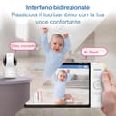 VTech baby monitor smart Wi-Fi con 2 telecamere, schermo HD a colori da 7", videocamera FHD 1080p, app gratuita, controlli panoramica, inclinazione e zoom, ninne nanne, suoni rilassanti: RM7764-2HD - 8