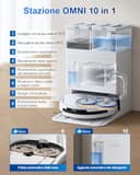 ECOVACS DEEBOT T50 PRO OMNI Gen2 Robot Aspirapolvere Lavapavimenti, (Migliorato da T30 PRO), 21000 Pa, Spazzola Laterale Estensibile e Lavapavimenti, Aggiunta Automatica Soluzione Detergente - 6