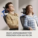 FLEXISPOT OC3 PRO Ergonomic Office Chair with 3D Headrest and Height-Adjustable Backrest, Folding PU Armrests, W-Shaped Foam Seat, 135° Back Adjustment, Maximum Load 180 kg (Black) - 7