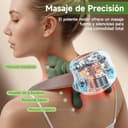 Masajeador Cervical y Espalda 4D a Mano Biónica, Masajeador Cuello Eléctrico con 3 Niveles de Intensidad y 2 Niveles de Calor, Masaje Profundo para Relajar Músculos, Alivia Dolores y Fatiga (Verde) - 4