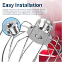 MMOBIEL Repuesto del accesorio batidor de 6 alambres para máquina batidorade acero inoxidable compatible con KitchenAid K45, KSM15, KSM110, KSM103, KSM75, KN15, and KSM90 Stand Mixer - 5
