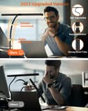 iFalarila [2025 Version 160 LED Lampada da Scrivania con Morsetto 30 Modalità, Più Luminoso Lampade da Tavolo 360° Flessibile Lampada da Lettura con Caricatore USB per Lavoro Studiare o Leggere-70CM - 4
