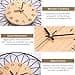 VIVILINEN Reloj de Pared de Madera Mecanismo Silencioso, Forma de pétalo, Reloj de Pared Original Decoración para Cocina, Salon, Oficina, Dormitorio - 4