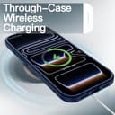 JETech Cover Opaca per iPhone 17 Pro 6,3 Pollici, Protezione Anticaduta Antiurto Grado Militare, Protezione Completa Lenti Fotocamera, Custodia Minimalista Retro Traslucido Satinato (Blu Scuro) - 6