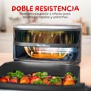 Moulinex Freidora de Aire Easy Fry XL Surface, 2200 W, Doble Resistencia, Cocción Uniforme, Cesta Ancha, 10 Programas Automáticos, Diseño Compacto, Ventana de Visualización, Accesorio Pizza, AL40OM - 5