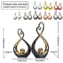 Accento decorativo nero, decorazioni moderne in porcellana metà secolo nero e oro, oggetti da tavolo da pranzo, scultura astratta in ceramica - per libreria TV stand centrotavola Centro De Mesa - 2