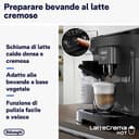 De'Longhi Magnifica Evo ECAM292.52.GB Macchina Automatica per Caffè in Chicchi, Macinacaffè Integrato, Pannello Comandi ad Icone, LatteCrema System con Caraffa Montalatte Automatica, 1450W, Nera - 4