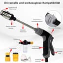 Jetteryx Hochdruckpistole, Aquoxis Pressure Washer Gun – leistungsstarke 15-fache Pistole, Multi-Winkel-Düsen, verstellbar und universell für Auto, Garten & Terrasse - 3