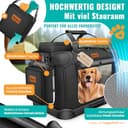 LOVPET® Trasportino per Cani - Box per Cani Pieghevole incl. Borsa per Il Trasporto e Ciotola - Cani e Gatti - casetta per Il Trasporto di Animali Domestici, Nero, XL - 5