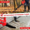 Soplador de Hojas a Batería 21V con 4.0Ah Batería,6 Velocidades Ajustables, 20000RPM, Pantalla LCD y Correa, Soplador de Aire Potente para Jardín, Patio, Caminos y Garaje - 6