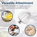 K45WW Frusta a 6 Fili per KitchenAid 4,5-5 Quart Tilt-Head Stand Mixers Serie Artisan & Classic di MMOBIEL - Agitatore per Panna Uova Alluminio - Torta Maionese Frusta - Solo Lavaggio a Mano - 3