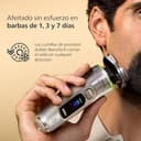 Philips i9000 Prestige Ultra, Afeitadora Eléctrica Hombre, Máquina de Afeitar Barba Seco y Húmedo, SkinIQ Pro, Base de Carga, Recargable, Estuche, Centro de limpieza, Recortador, Naricero, XP9404/38 - 5