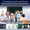JAV Lavagna Interattiva Smart Board 86 Pollici 4K UHD Touchscreen Android 14.0 con Certificazione Google EDLA Lavagna Digitale Elettronica Camera AI Integrata 48 MP per Ufficio, Aula - 6