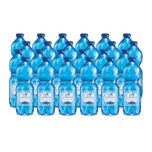 Acqua Minerale San Benedetto Ecogreen, 24 Bottiglie da 0,5L, Acqua Oligominerale Frizzante, Dissetante e Pura, Fonte Benedicta