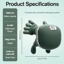 4D NackenmassagegeräT Kabellos, Massagegerät Nacken Schulter, 3 Massagegrade & 2 Temperaturstufen, NackenmassagegeräT Mit WäRme, für Zuhause, BüRo, Reisen, Entspannen Sie Muskeln, Lindern MüDigkeit - 2