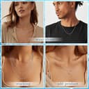 CASSIECA Cadena De 925 Plata Mujer Collar 0.9mm Collar Cadena Serpiente Collar Plata Mujer Joyas De Mujer 46cm - 6