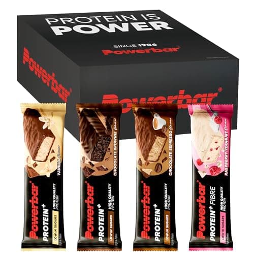Powerbar - Protein Plus - Low Sugar Multiflavour Box - 16x35g - Eiweissriegel mit Ballaststoffen, Die Verpackung kann variieren.
