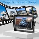VASTEND Telecamera Posteriore Senza Fili per Auto, 7 Pollici Monitor con 1080P Impermeabile IP69, Segnali Digitali Stabili, Grandangolare 170°, per Camper, Camion, Roulotte - 7