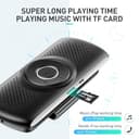 AGPTEK Vivavoce Auto Bluetooth 5.3 con Siri Assistente Comandi Vocali di Google Altoparlante Kit e Scheda TF Supporto per Aletta Parasole Connessione Automatica, Nero - 8