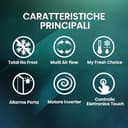 Hisense RQ5P470SETE, Frigorifero Americano Quattro Porte, Classe E, Finitura bianca in vetro, Total No Frost, WiFi, Metal cooling, Zona convertibile, Dispenser Acqua, Motore Inverter - 3