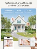 Dr.Care Baby Monitor Video e Audio Smart WiFi con App Mobile, Schermo Diviso 4" 720P e Telecamera 1080P, Visione Notturna HD, Audio Bidirezionale, Batteria Rimovibile 2500mAh,VistaView Lite RB - 9