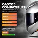Everalo Visera compatible con Shoei Nxr 2 - Z8 - Xspr Pro - X15 - Cwr F2 – Viseras de casco Pinlock Ready (Ahumado Oscuro) - 2