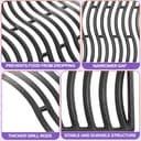 Nordic Bbq Store Set of 2 Cast Iron Grill Grates for Napoleon Prestige 500, PRO 500, LEX 485 – 45 x 33.5 cm (Each), 45 x 67 cm (Total) – Heavy-Duty Replacement Cooking Grids - 4