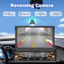 Alondy Radio Coche 1 Din pantalla táctil (7" Retráctil Automáticamente) compatible con [Wireless] Apple CarPlay/Android Auto Bluetooth Radio (FM/RDS) USB (Tipo-C carga rápida de 3A) Cámara de respaldo - 6