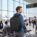 MATEIN Mochila Portatil Hombre Impermeable, Mochila Ordenador Portatil 15.6 Pulgadas con Puerto USB, Mochilas Portátil Antirrobo Laptop Backpack del Negocio Trabajo Diario Viaje Escolares - Negro - 3