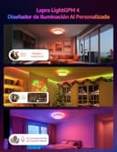 Lepro T1 AI Plafón LED Techo Inteligente, Lámpara Techo 24W 1800LM, Luz RGB y Blanca Regulable, Control de Voz, Sync Música, Funciona con Alexa, Google Home, Diseñador de Iluminación AI Personalizado - 2