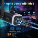 FIFINE XLR Streaming Micrófono Dinámico de Podcast, RGB Gaming Micrófono USB con Soporte Microfono per Ordenador PS4 PS5, para Podcast Estudio Podcasting Grabación - 3