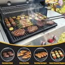 GFTIME Gusseisen Grillrost 66095 Switch Grid Rost-in-Rost System 48 × 67,8cm für Weber Genesis II E-310, S-310, LX E-340/S-340, 310/335, EX315, Gusseisen Switch Grid, Massiver Gussrost - 5