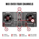 Numark NS4FX Controladora DJ de 4 Canales, Jog Wheels Táctiles Con Pantallas, Pads y Efectos, Salidas Cabina y Principal, y Serato DJ Lite Incluido - 4