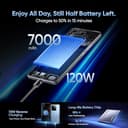 realme GT7, 5G, Smartphone, 12+256GB, 7000 mAh Battery, 120W Charge, Dimensity 9400e Chipset, IMX906 50MP Camera, AI Planner, 6000nits Pro-Esports 120Hz Display, IP69, Black, Amazon Exclusive - 5