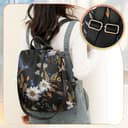 Pagezol Women's Backpacks, Anti-Theft Backpack for Women, Rucksack Shoulder Bags Ladies, Waterproof Nylon Daypack, Casual Travel Backpack, Lightweight Travel Bag School Bags for Girls (C-Black) - 7