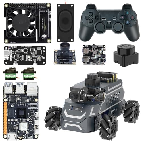 Yahboom ROS2 Smart Car Rosmaster M1 Multimodal AI Vision Large Model, Slam Navigation Programming, Mecanum Wheels Robot(M1 Standard with RDK-X5-8GB)