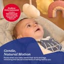 Chicco Zen Wave Rocker con movimento a dondolo naturale, adatto dalla nascita fino a 9 kg, barra giocattolo staccabile con 3 giocattoli, pieghevole compatta e sottile, in legno, grigio - 3