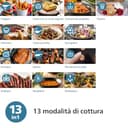 Philips Airfryer Serie 2000 - Friggitrice ad aria da 4,2L, 1500W, Tecnologia RapidAir, Touchscreen digitale, 13 modalità, 9 funzioni preimpostate, Fino al 90% di grassi in meno, Nero (NA229/00) - 4