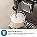 Philips Serie 3300 Macchina da caffè automatica - 5 tipi di bevande, Touch screen a colori, Sistema LatteGo, SilentBrew, Macinacaffè in ceramica al 100%, Filtro AquaClean. Cromato Nero (EP3326/90) - 5