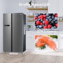Midea Side-by-Side Kühl-Gefrierkombination 592 L | No Frost, Inverter Kompressor, leise 35 dB | 179,3 cm hoch, Multi-Air-Flow, SuperCool & Freeze | Platinum Fresh | Blau-Stahl, MDRS791MYA46 - 9