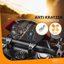 s.e. 2x 3D Schutzfolie für Garmin Zümo XT2, Schutzfolie entspiegelt,Displayschutz-Folie, Anti-Kratzer, Anti-Steinschlag für Navigationssystem, Klar & Matt enthalten - 3