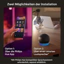 Philips Hue White & Color Ambiance Starter Set mit E27 Lampen 2-er Pack (1100), Smart Button + Hue Bridge, 16 Mio. Farben per Sprache und App steuerbar - 9