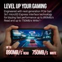 PNY Scheda microSD™ Express GB UHS-I U3 V30 A1, fino a 890MB/s in lettura e fino a 550MB/s in scrittura, ideale per dispositivi compatibili con microSD Express come Nintendo Switch 2 - 5