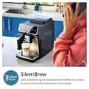 Philips 3300 Series Kaffeevollautomat - 6 Getränke, Modernes Farb-Touchscreen-Display, LatteGo-Milchsystem, SilentBrew, 100% Keramikmahlwerk, AquaClean Filter, Schwarzchrom (EP3347/90) - 6