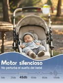 Robofun Baby Rocker, Mecedora automática para Cochecito - portátil, Mecedora suave, temporizador de 30/60/90 minutos, carga USB-C, 3 ajustes de intensidad - Apta para todos los cochecitos - 5