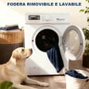 WAVVE Cama Perro Grande Ortopédica 104x69x7.6 cm, Colchon Perro Impermeable Lavable Desenfundable, Colchoneta Perro con Espuma De Caja De Huevos, Irrompible Dog Bed, Gris - 5