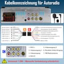 1 DIN Autoradio mit Wireless CarPlay & Android Auto, 6,36 Zoll Auto Radio mit Bildschirm, GPS Navigation, FM, Bluetooth, Freisprecheinrichtung, Aux-Eingang, Lenkradsteuerung, Equalizer, Mirror Link - 8