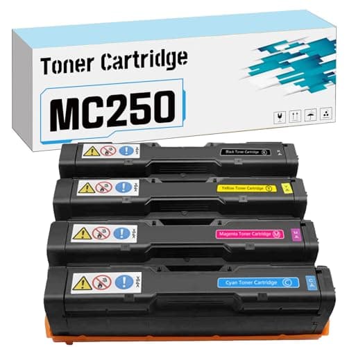 RTEUYH Per Ricoh P C300W C301W M C250FWB M C250 Toner Cartuccia funziona con MC250FW MC250FWB MC251FW, PC301W PC300W PC311W PC301SF, PC301 408349 514229 514230 MC250 4-pack KCMY